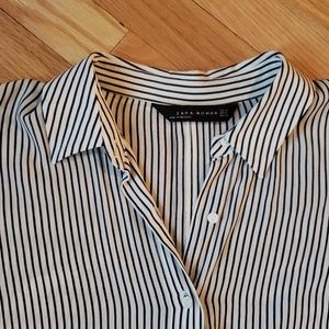 Zara button down blouse
